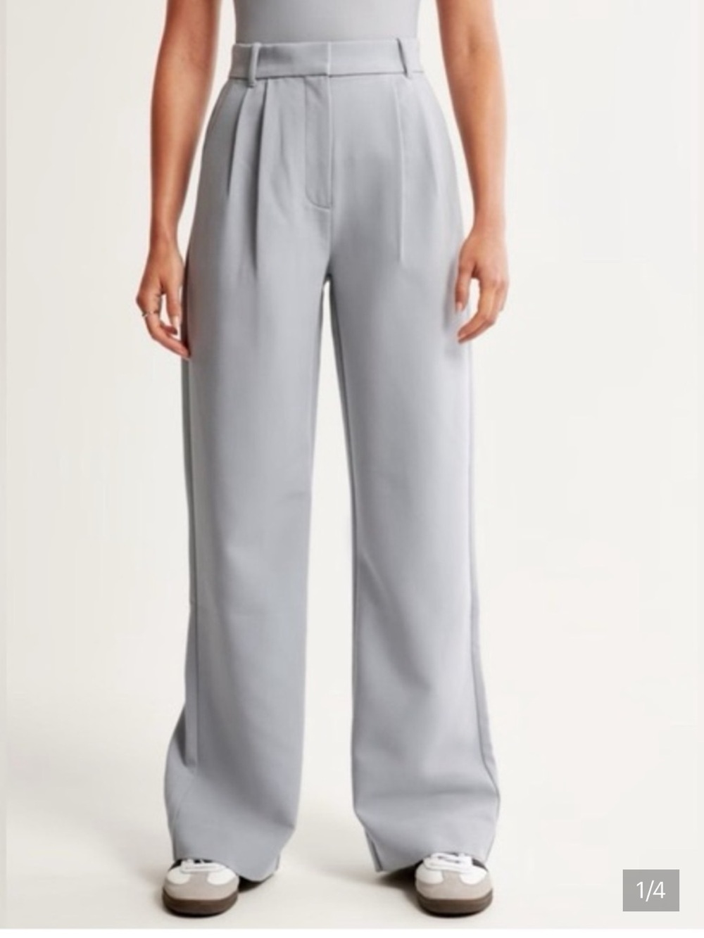 Abercrombie Gray Wide Leg Trousers